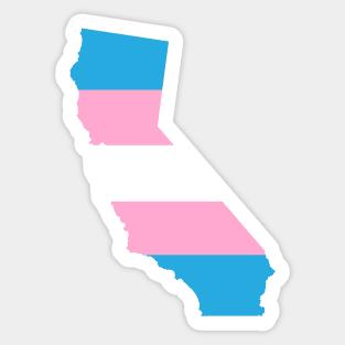 California Trans Pride Sticker